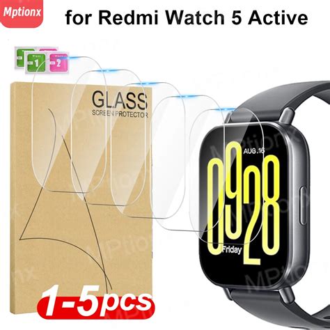 Geh Rtetes Glas F R Xiaomi Redmi Uhr 5 Aktive Smartwatch Displays Chutz