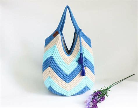 Strandtasche häkeln Stricklook häkeln Tasche häkeln Häkeln