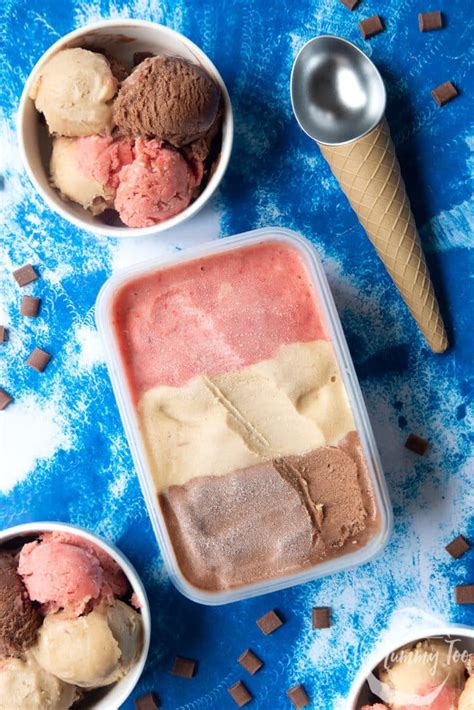 Dairy Free Neapolitan Ice Cream