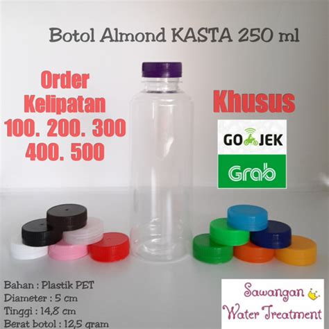 Jual Botol Almond Ml Botol Almond Ml Kasta Gojek Grab Only