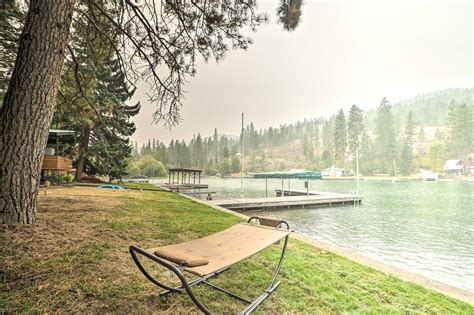 Flathead Lake Waterfront Cabin W Dock And Kayaks Polson Mt Evolve