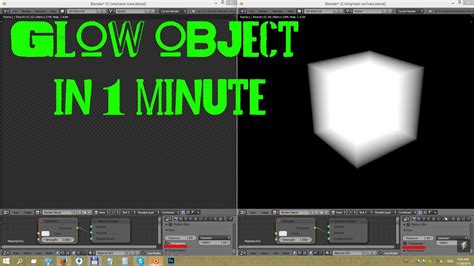 Glow Objects In 1 Minute Blender 28 Tutorial Blender For Beginners