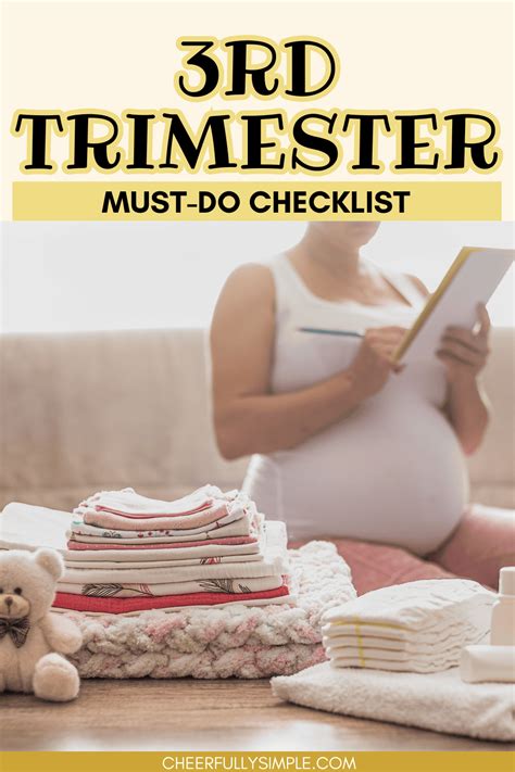 Third Trimester Checklist 2024 Cheerfully Simple