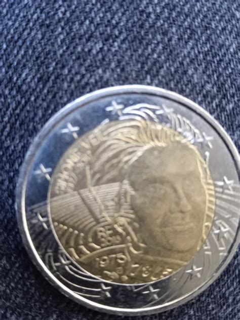 RARE PIÈCE DE 2 Euros SIMONE VEIL 1975 rf 2018 très bon état EUR 300 00