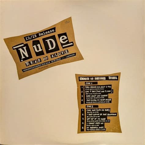 デッドオアアライヴDead Or Alive NUDE LP everyday records