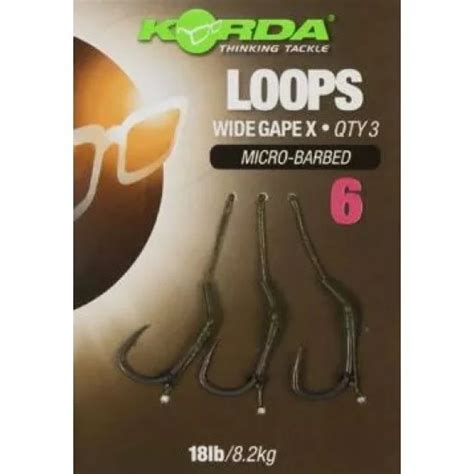 Aparejos Korda Loop DF Wide Gape Barbless La calidad y la evaluación