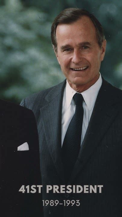 George H W Bush 41st President Of The United States Of America