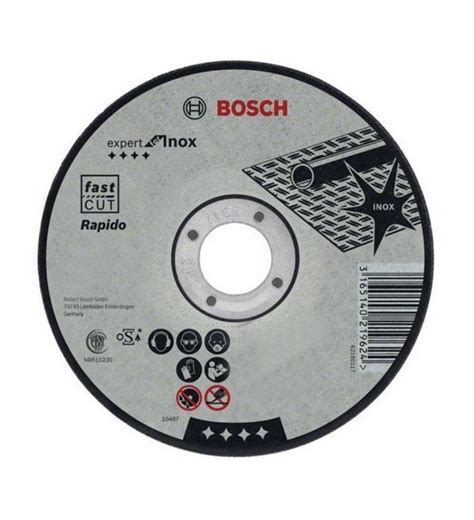 Disco Corte Inox Para Ferro 7 Pol Expert Kit 10 Peças Bosch