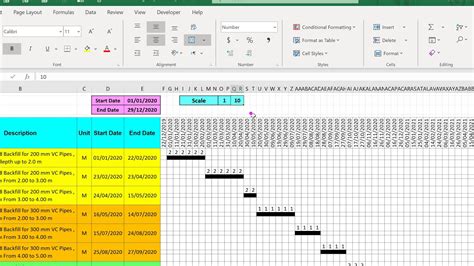 Project Planning By Excel Part Youtube