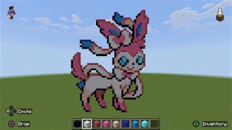 Sylveon Pixel Art Made In Minecraft YouTube