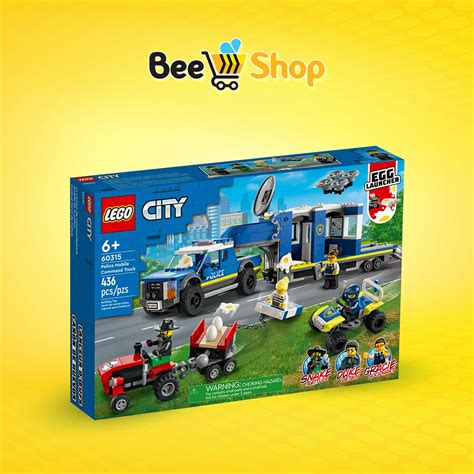 LEGO CITY POLICE MOBILE COMMAND TRUCK 436PCS PZS 6 AGE EDAGES 60315