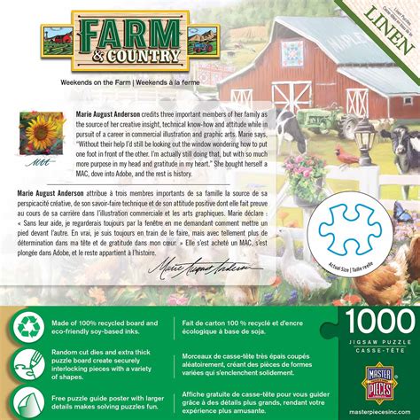 Weekends On The Farm 1000 Pieces MasterPieces Puzzle Warehouse