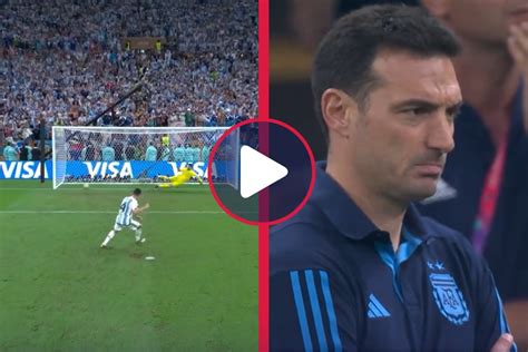 Video La ReacciÓn De Lionel Scaloni Tras El Penal De Montiel