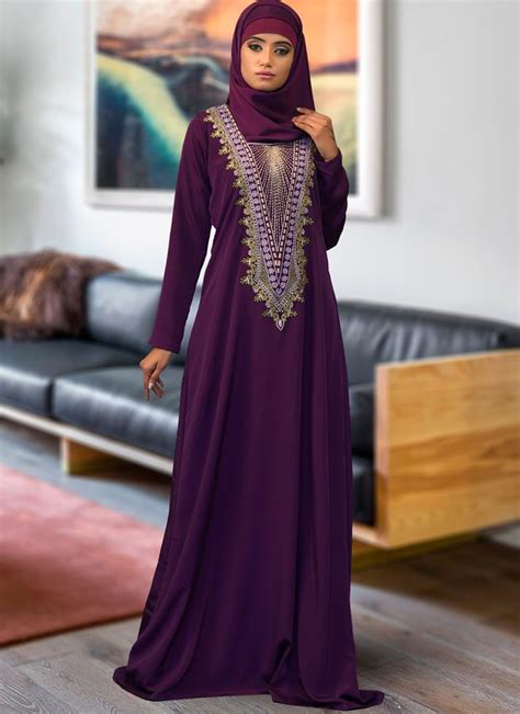 Sweet Wine Imported Satin Abaya Style Kaftans Modest Maxi Dress Caftan