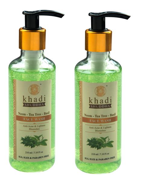 Khadi Suddha Neem Tea Tree Face Wash Ml Pack Of