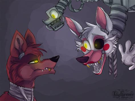 Foxy And Mangle By KlyForever On DeviantArt