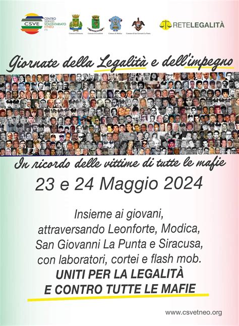 LEONFORTE GIORNATA DELLA LEGALITÀ E DELLIMPEGNO IN RICORDO DELLE