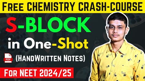 S Block Class One Shot Full Chapter Revision Neet Jee Subham