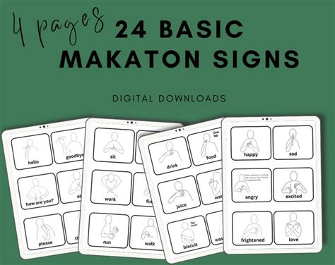 Makaton Flashcards Set 1 Digital Download Etsy