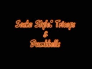 Extreme Nude Workouts Sasha Triceps Dumbbells Pt MPEG