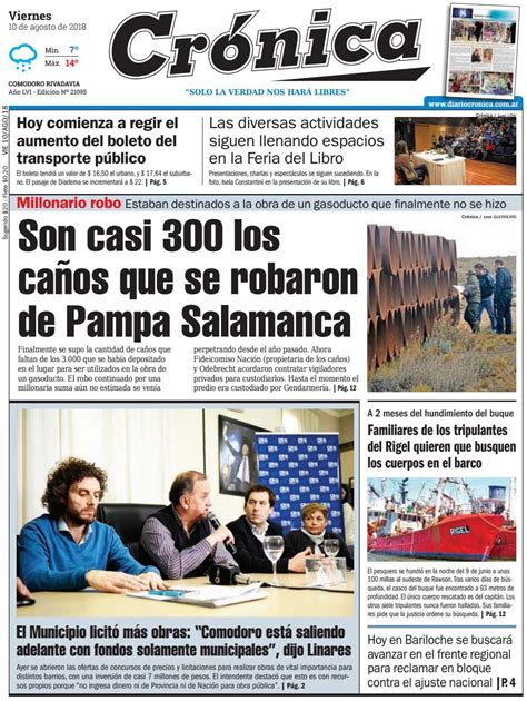 Diario Crónica On Twitter Compartimos Nuestra Tapa Para La Edición De