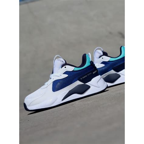 Puma Rs X Hard Drive White Blue GS 370644 02 Sneakerjagers