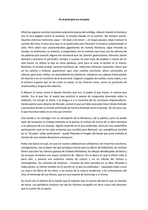 En El Principio Era El Verbo PDF