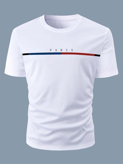 Men Letter Graphic Tee