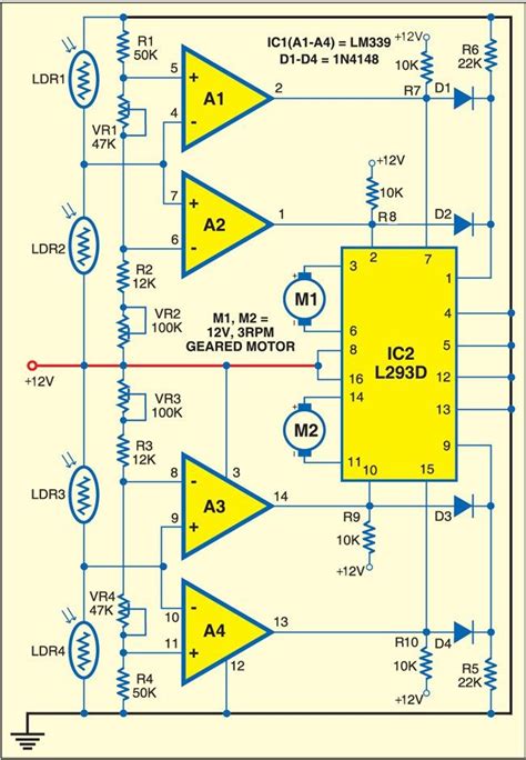 Arduino Solar Tracker Circuit Diagram Solar Tracker Using Ar