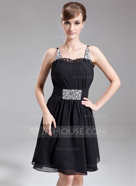 A Lineprincess Sweetheart Knee Length Chiffon Cocktail Dress With