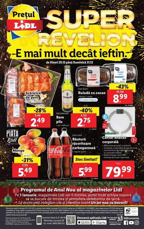 Oferte Super Weekend Lidl 29 Decembrie 31 Decembrie 2023