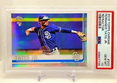 Non Auto Topps Chrome Fernando Tatis Jr Refractor Rookie Psa Gem