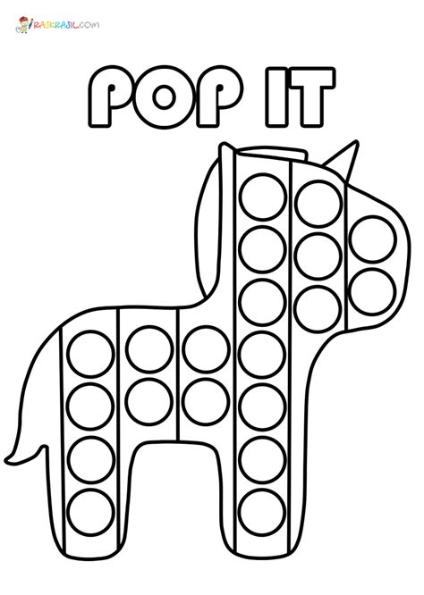 Pop It Fidget Coloring Pages At Gandorianblog Blog