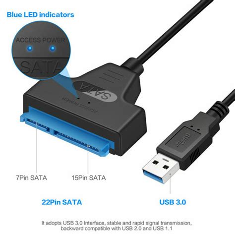 New Usb 30 To Sata Easy Drive Cable Adapter With Led Mattzon Tech