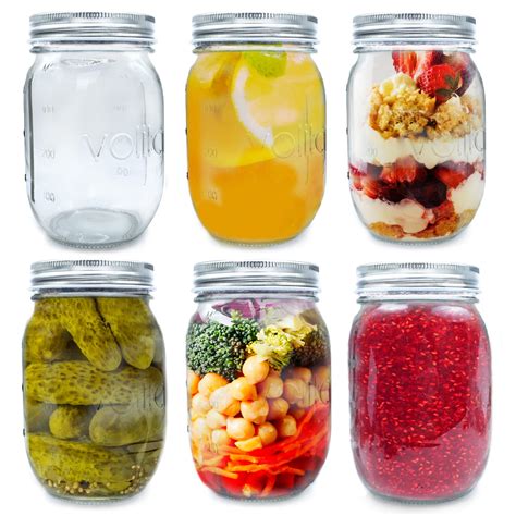 Buy Volila Mason Jars With Lids 490ml Pack Of 6 Mason Jar