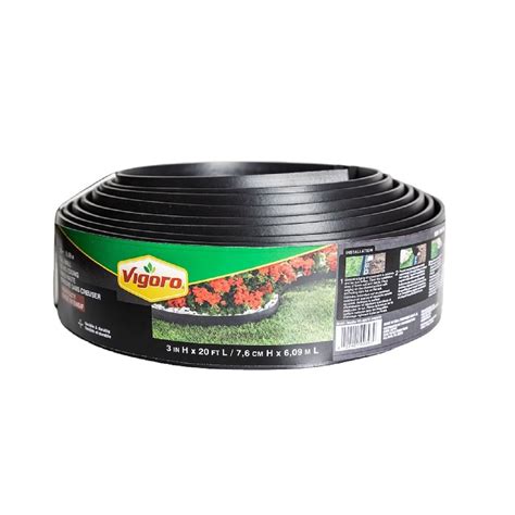 Vigoro 20ft 3in Tall No Dig Edging In Black The Home Depot Canada