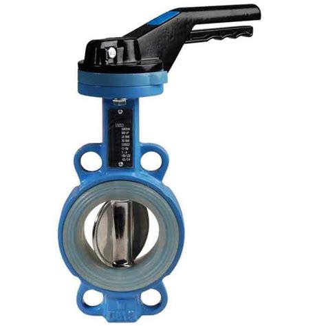 JV100032 Ductile Iron Wafer Butterfly Valve Silicone Lined For Food