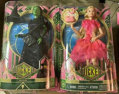 Mattel Wicked Movie Singing Glinda Elphaba Dolls Misprint Error