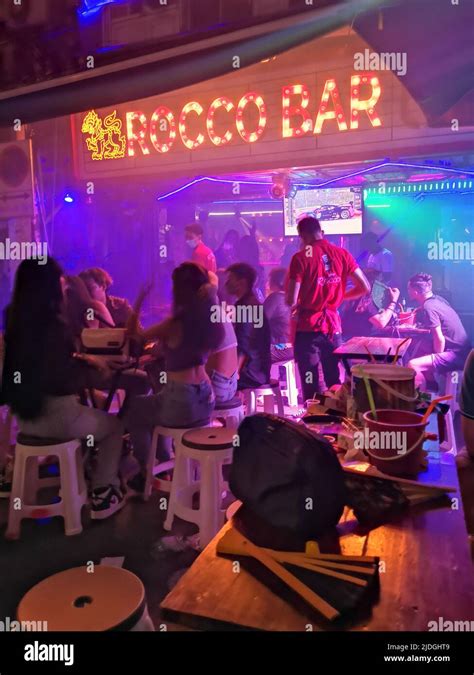 Rocco Bar Khao San Road Bangkok Thailand Stock Photo Alamy