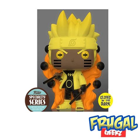 Funko Pop Anime Naruto Uzumaki Six Paths Sage Gitd Glow In The Dark