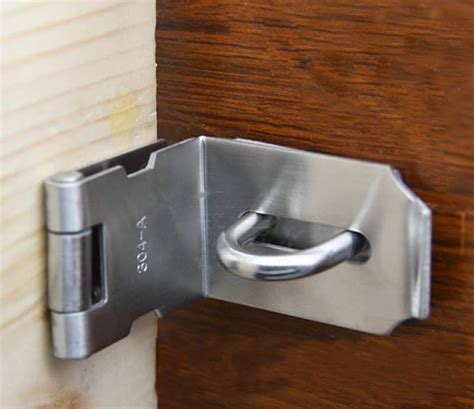 Heavy Padlock Hasp Duty Door Hasp Latch 90 Degree Stainless Steel