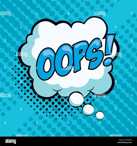 Oops Pop Art Advert Stock Vector Image And Art Alamy