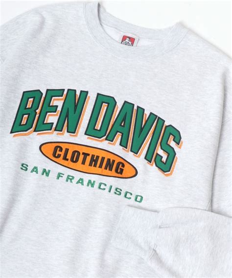 Ben Davis（ベンデイビス）の「ben Davis ベンデイビス ビッグシルエット ヘビーウェイト 裏起毛 アスレチックロゴ ワッペン刺繍 スウェット トレーナー（スウェット）」 Wear