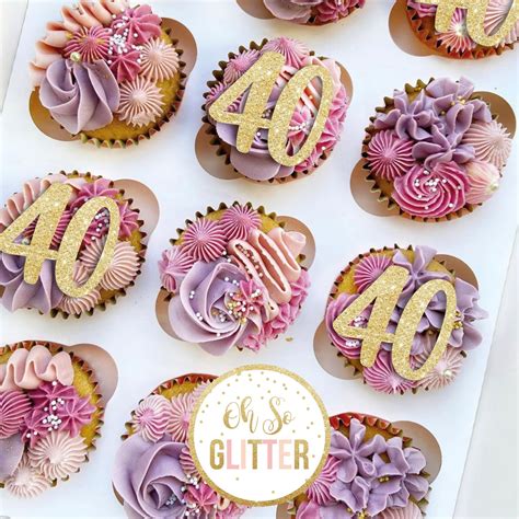 Number Cupcake Toppers Any Number Oh So Glitter