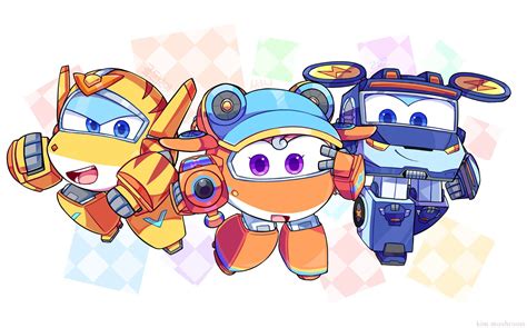 Super Wings Season 5 Characters (Sunny, GoldenBoy & Leo)