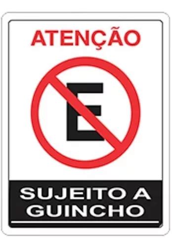 Placa De Pvc Proibido Estacionar Garagem Dia E Noite Guincho R Em