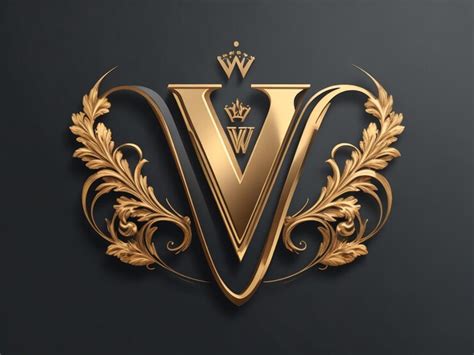 Premium Photo Free Vector Luxury Letter V Logo