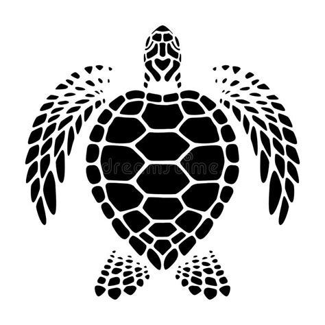 Graphic Sea Turtle Vector Stock Vector Illustration Of Water