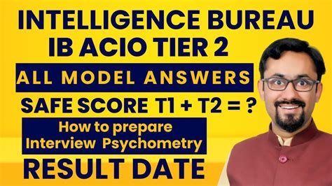 Ib Acio Ii Psychometric Test I Interview Intelligence Bureau By