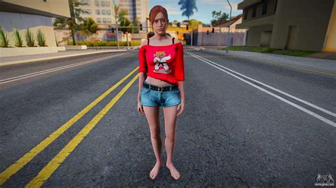 Claire Redfield Homewear V1 Para Gta San Andreas